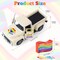 Rustic Rainbow Truck Decor – “Love Is Love” LGBTQ Pride Tiered Tray & Tabletop Centerpiece, Farmhouse Rainbow Home & Kitchen Decoration for Pride Month